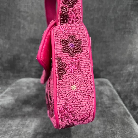 Staud Tommy Beaded Shoulder Bag Blossom Garden Party - Picture 4 of 12